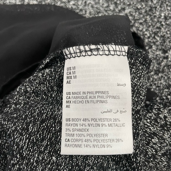 Shimmering Silver Textured Long-sleeve Top - Picture 2 of 8